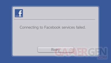 Application Facebook erreur