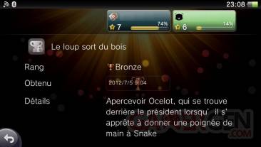 Metal Gear Solid 3 HD Edition Collection trophees bronze 24.07 (10)