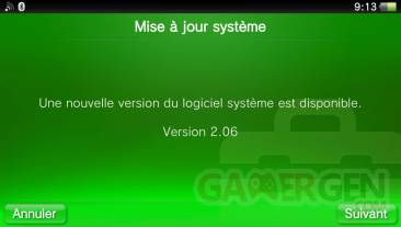 Mise à jour MaJ upatde firmware 2.06 psvita (1)