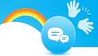 Skype logo vignette
