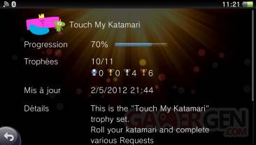 Touch My Katamari trophees 04.05.2012