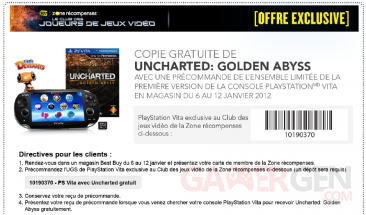 uncharted-golden-abyss-best-buy-bundle-playstation-vita-offert-coupon