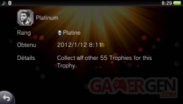 Uncharted Golden Abyss trophées platine 01